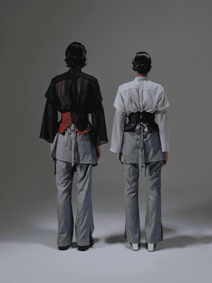 SS23 Burgundy Peplum Corset 405