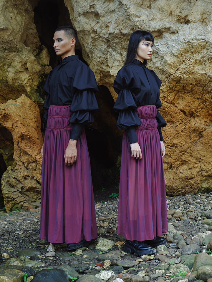 FW22 Amethyst Chiffon Skirt 103