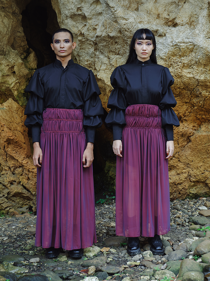 FW22 Amethyst Chiffon Skirt 103