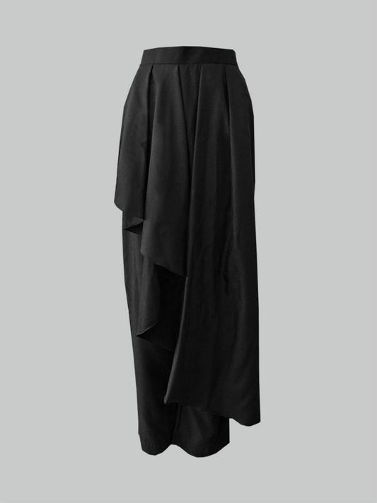 FW22 Draped Black Trouser 201