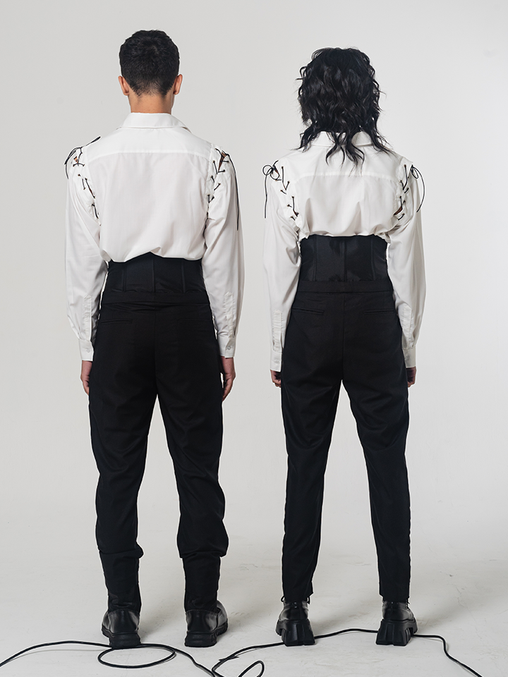 SS22 Black Cotton Trousers 201