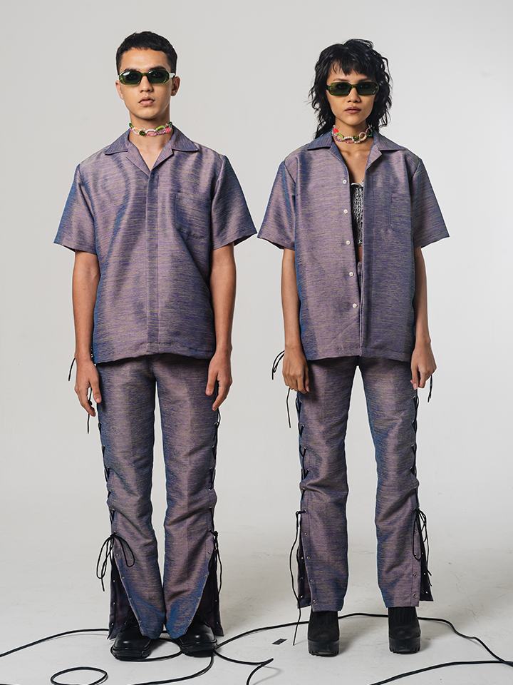 SS22 Purple Striped Shirt 106