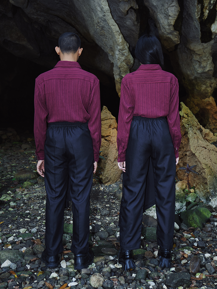 FW22 Draped Black Trouser 201