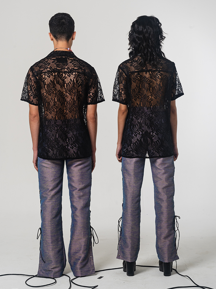 SS22 Black Brocade Shirt 101